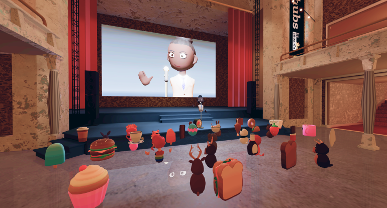 Avatars Engaging in a theater setting